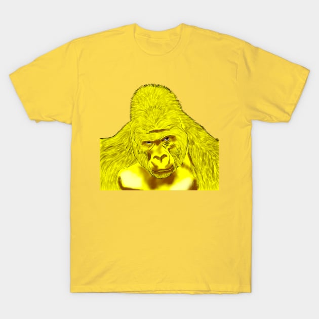 Yellow Gorilla T-Shirt by BenIrelandBooks